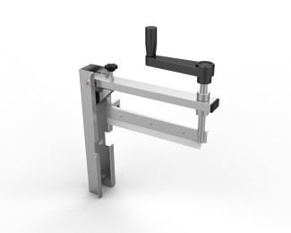回転式クレープスプレッダー（専用クレープトンボ）SVCT-1。ハンドルを回すだけで均一な厚みのクレープ生地を延ばせる