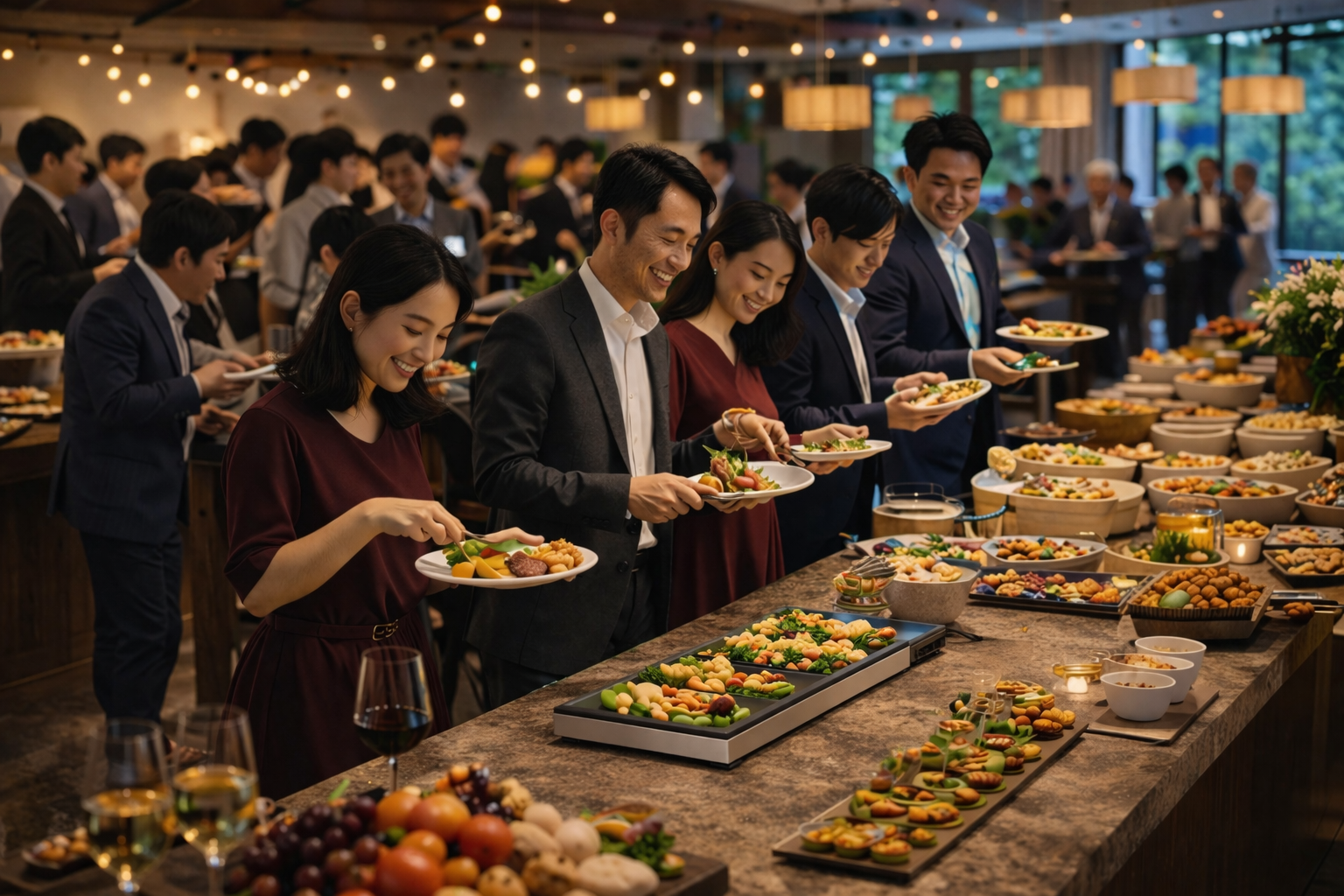 ホテルやレストランのサービスシーンのイメージ